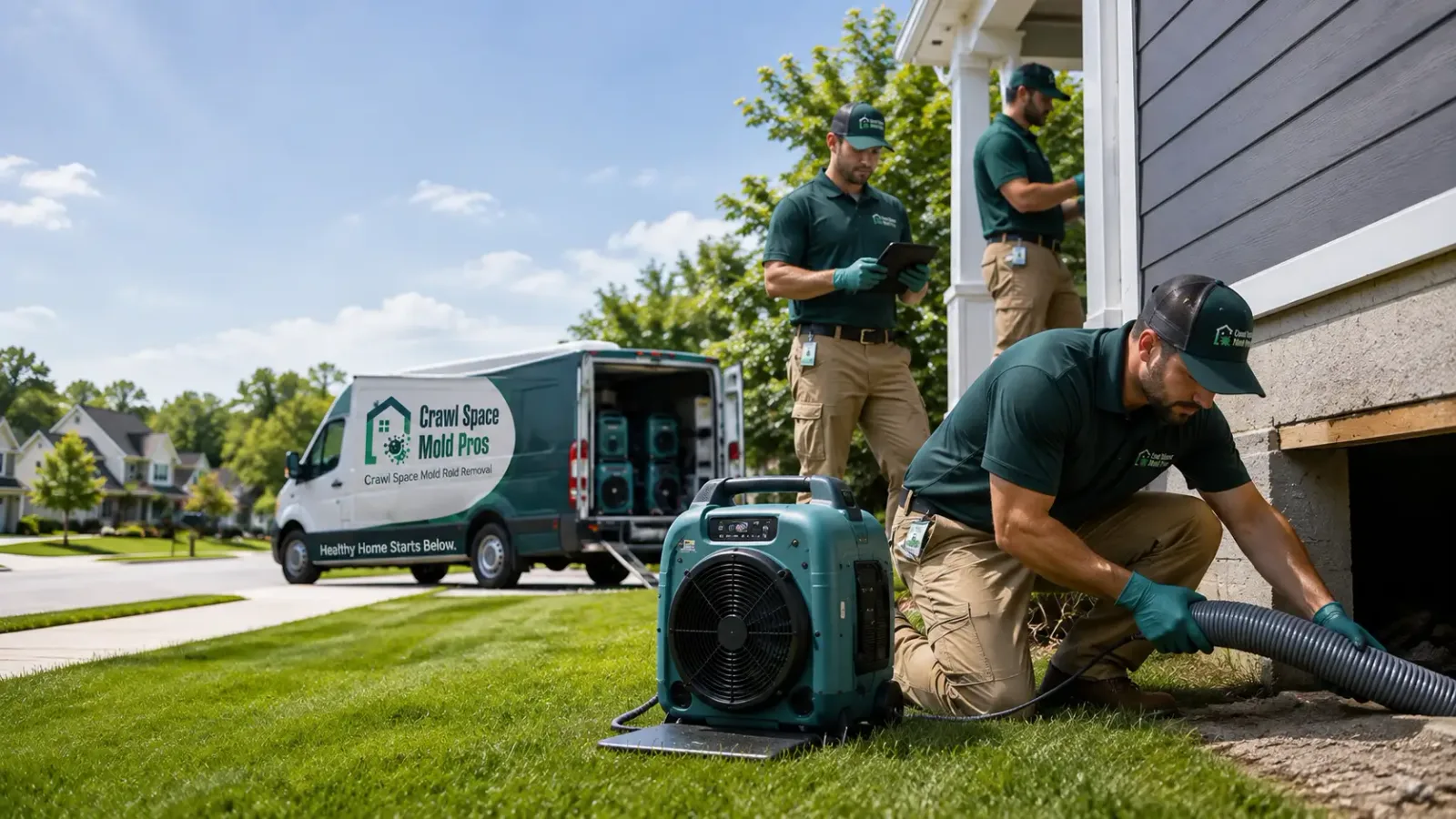 Crawl Space Mold Removal in Henriette, MN